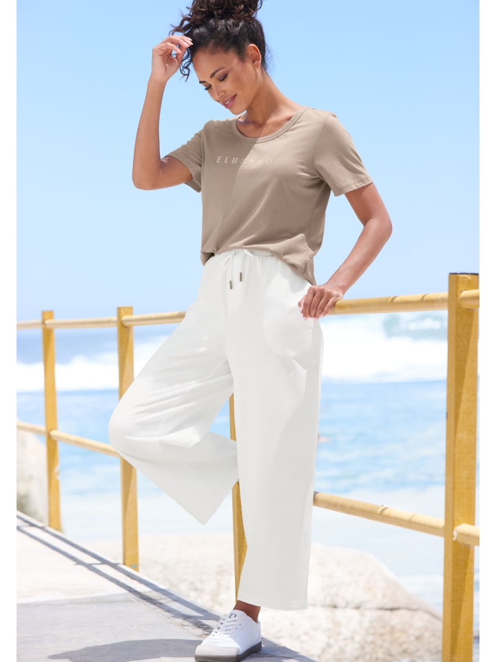 Тканевые брюки ELBSAND, белый
Тканевые брюки ELBSAND, белый
