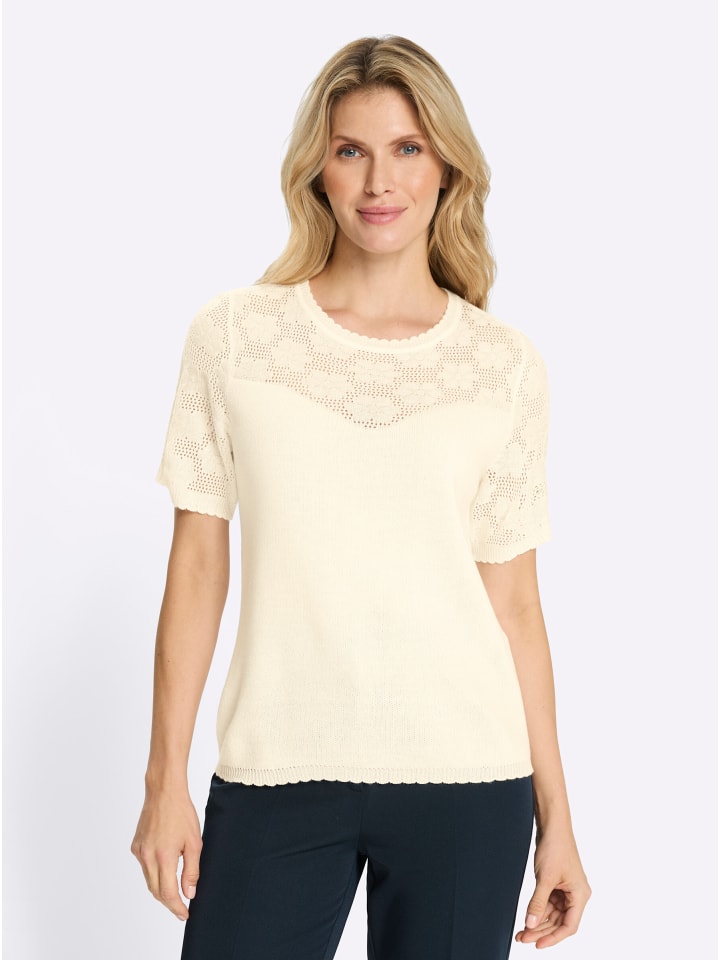 Sieh an! Ажурный свитер цвета экрю
Sieh an! Ажурный свитер цвета экрю