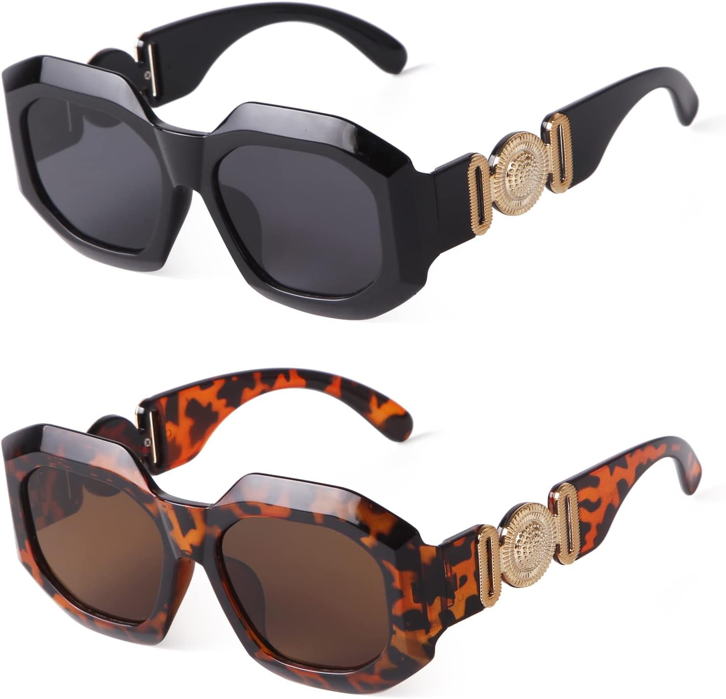 Солнцезащитные очки VIA LEECA Trendy неправильной формы, прямоугольной формы, для женщин и мужчин, винтажные очки для вождения в стиле 90-х, одна упаковка, 2 Packs Black+brown
Солнцезащитные очки VIA LEECA Trendy неправильной формы, прямоугольной формы, для женщин и мужчин, винтажные очки для вождения в стиле 90-х, одна упаковка, 2 Packs Black+brown