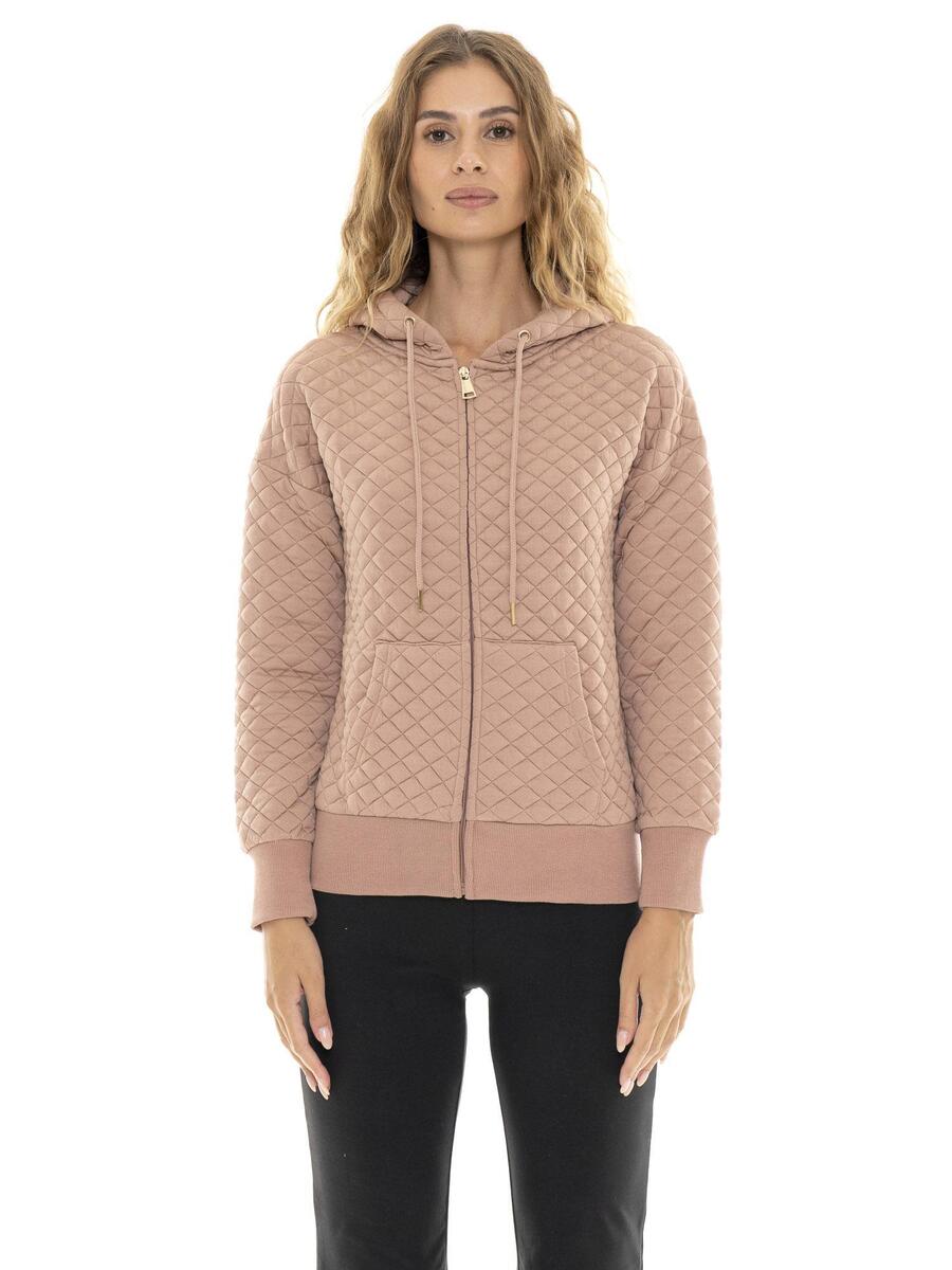 LEONE 1947 APPAREL Свободная стеганая женская толстовка с капюшоном
LEONE 1947 APPAREL Свободная стеганая женская толстовка с капюшоном