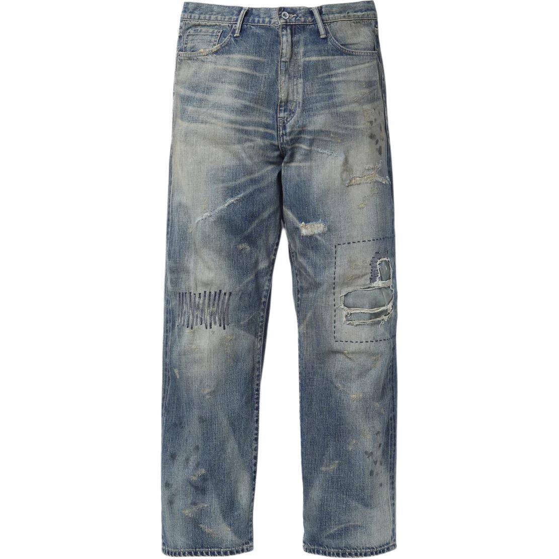 Джинсы с эффектом поношенности NEIGHBORHOOD, светло-голубой
Джинсы с эффектом поношенности NEIGHBORHOOD, светло-голубой