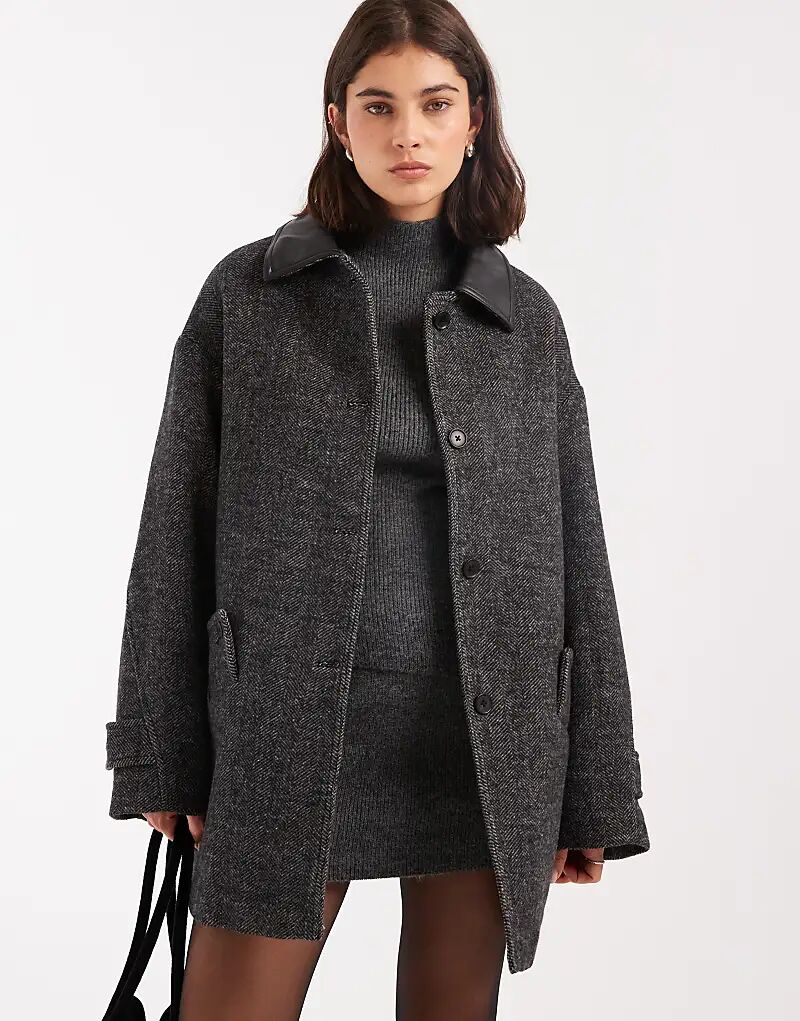 Куртка ASOS DESIGN из шерстяной смесовой ткани с фактурным воротником в ёлочку
Куртка ASOS DESIGN из шерстяной смесовой ткани с фактурным воротником в ёлочку