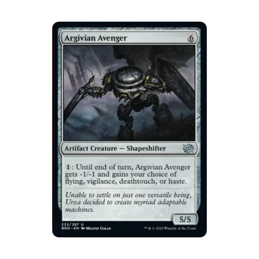 CCG Аргивский мститель (U), MTG - The Brothers War
CCG Аргивский мститель (U), MTG - The Brothers War