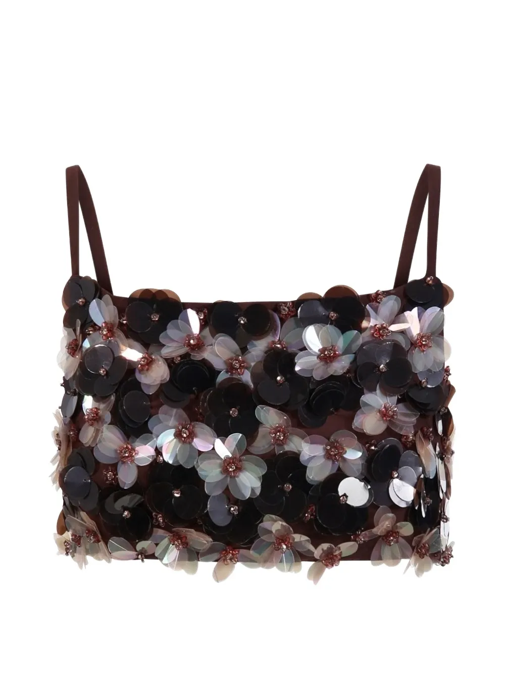 Спортивный топ с пайетками и цветочным узором P.A.R.O.S.H., черный
Спортивный топ с пайетками и цветочным узором P.A.R.O.S.H., черный