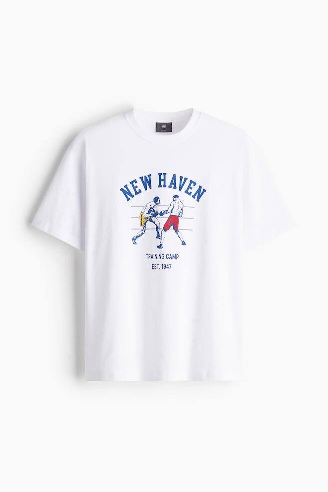 Футболка свободного кроя с принтом H&M, мультиколор 
Футболка свободного кроя с принтом H&M, мультиколор