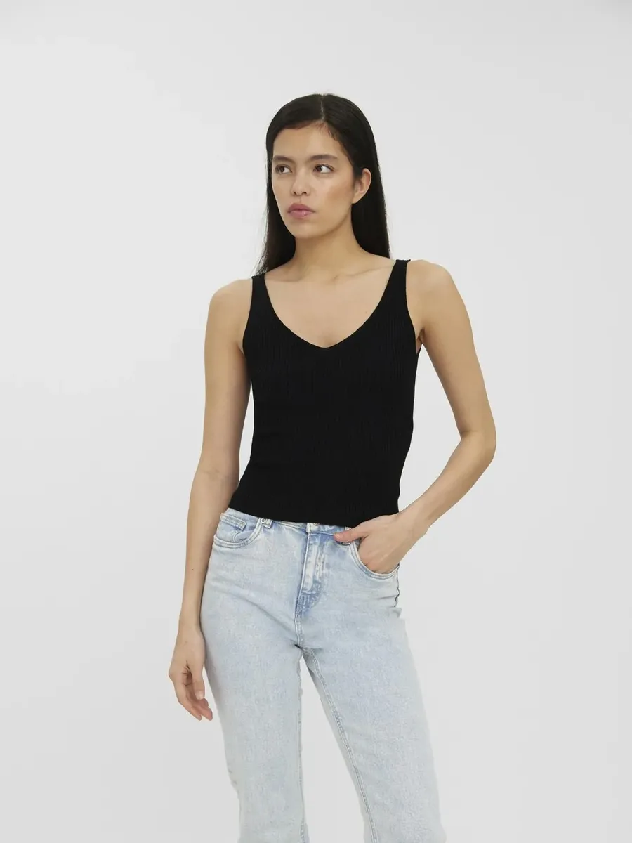 Вязаный топ Vero Moda "VMGLORY SL RIB TOP", черный
Вязаный топ Vero Moda "VMGLORY SL RIB TOP", черный