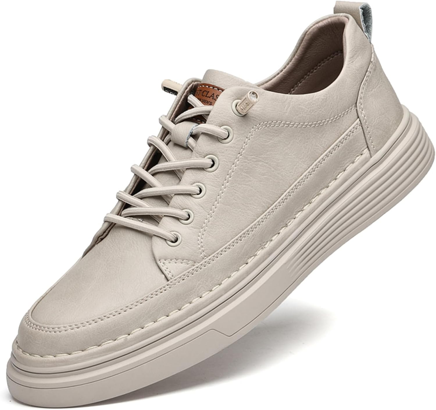 Мужские кожаные кроссовки ручной работы, классические модные кроссовки для мужчин Abborora, бежевый
Мужские кожаные кроссовки ручной работы, классические модные кроссовки для мужчин Abborora, бежевый