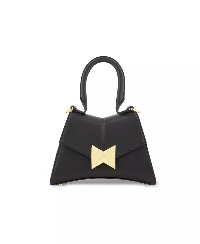 Угловая мини-кожаная сумка с золотистой фурнитурой Mac Duggal, черный
Угловая мини-кожаная сумка с золотистой фурнитурой Mac Duggal, черный