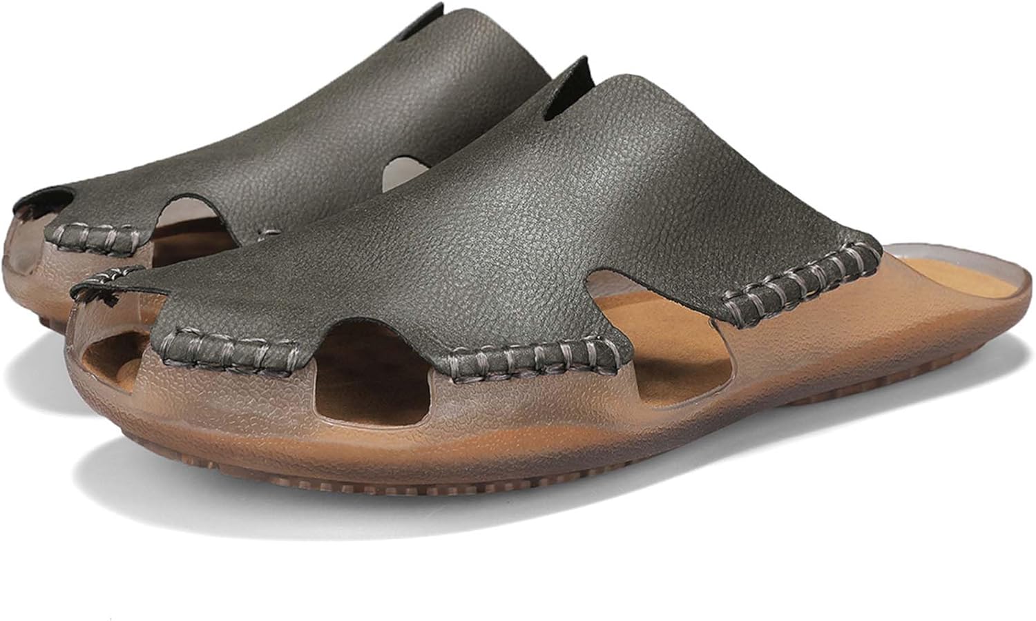 Мужские премиальные сандалии с кожаной стелькой, летняя удобная обувь, мягкая и долговечная, подошва из ПВХ против скольжения, ручная прошивка, стильный и элегантный дизайн, идеально подходят для повседневной носки и отдыха Generic, серый
Мужские премиальные сандалии с кожаной стелькой, летняя удобная обувь, мягкая и долговечная, подошва из ПВХ против скольжения, ручная прошивка, стильный и элегантный дизайн, идеально подходят для повседневной носки и отдыха Generic, серый