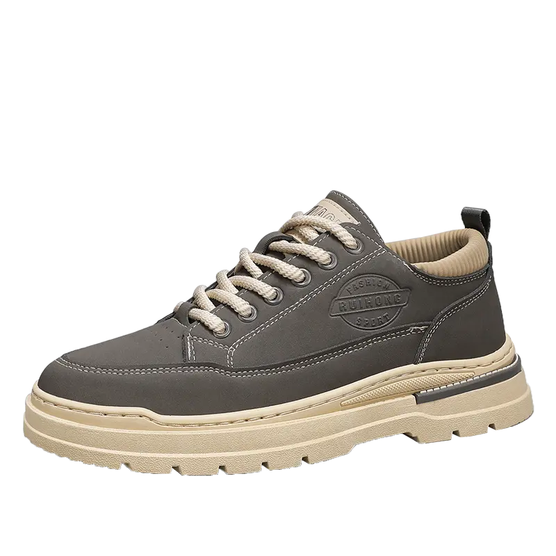 Нескользящие низкие повседневные туфли для мужчин KUPE, Gray 
Нескользящие низкие повседневные туфли для мужчин KUPE, Gray