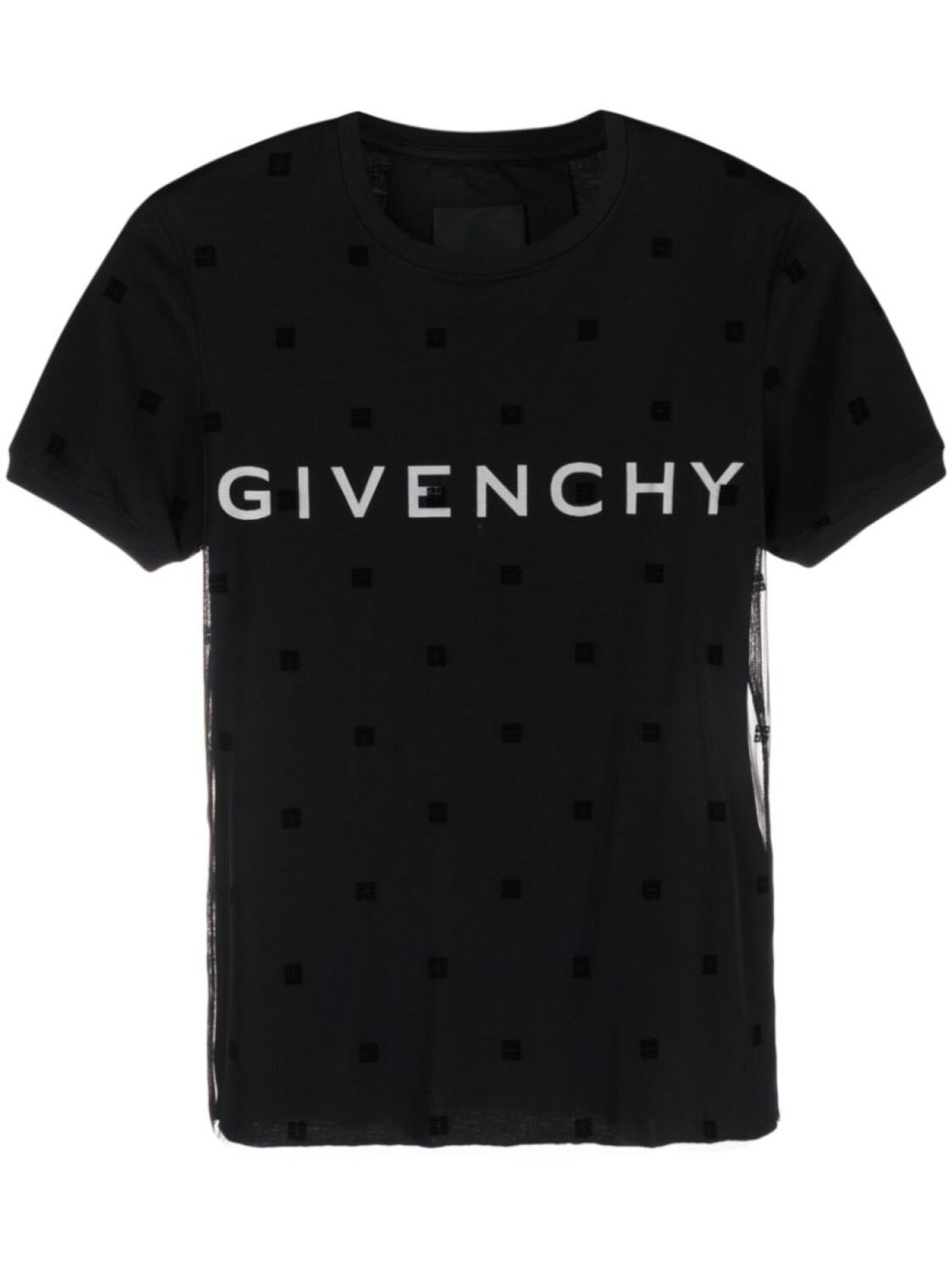 Givenchy многослойная футболка с логотипом, черный 
Givenchy многослойная футболка с логотипом, черный