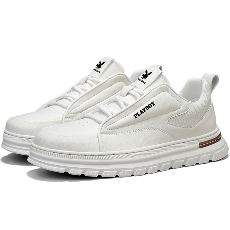 Playboy Мужские низкие скейтерские кеды белые, цвет White
Playboy Мужские низкие скейтерские кеды белые, цвет White