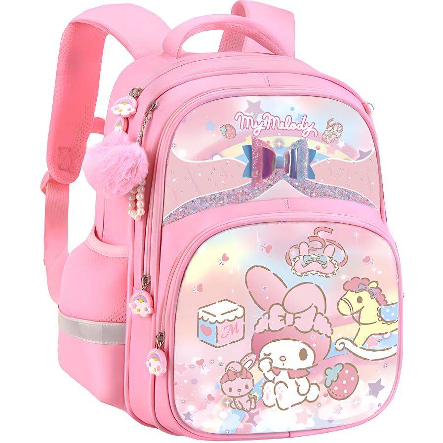 Sanrio Полиэстеровый рюкзак школьный детский Мелоди розовый и Куроми фиолетовый, My Melody Pink
Sanrio Полиэстеровый рюкзак школьный детский Мелоди розовый и Куроми фиолетовый, My Melody Pink