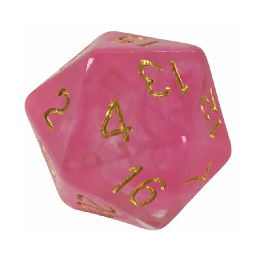 XL d20 — розовое золото с символом, Game Dice - XL d20's
XL d20 — розовое золото с символом, Game Dice - XL d20's