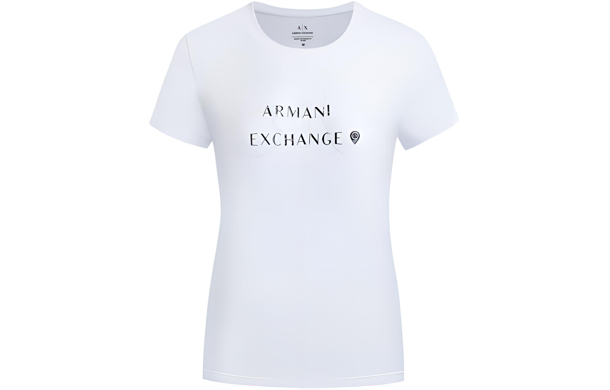 Футболка женская белая SS24 ARMANI EXCHANGE 
Футболка женская белая SS24 ARMANI EXCHANGE