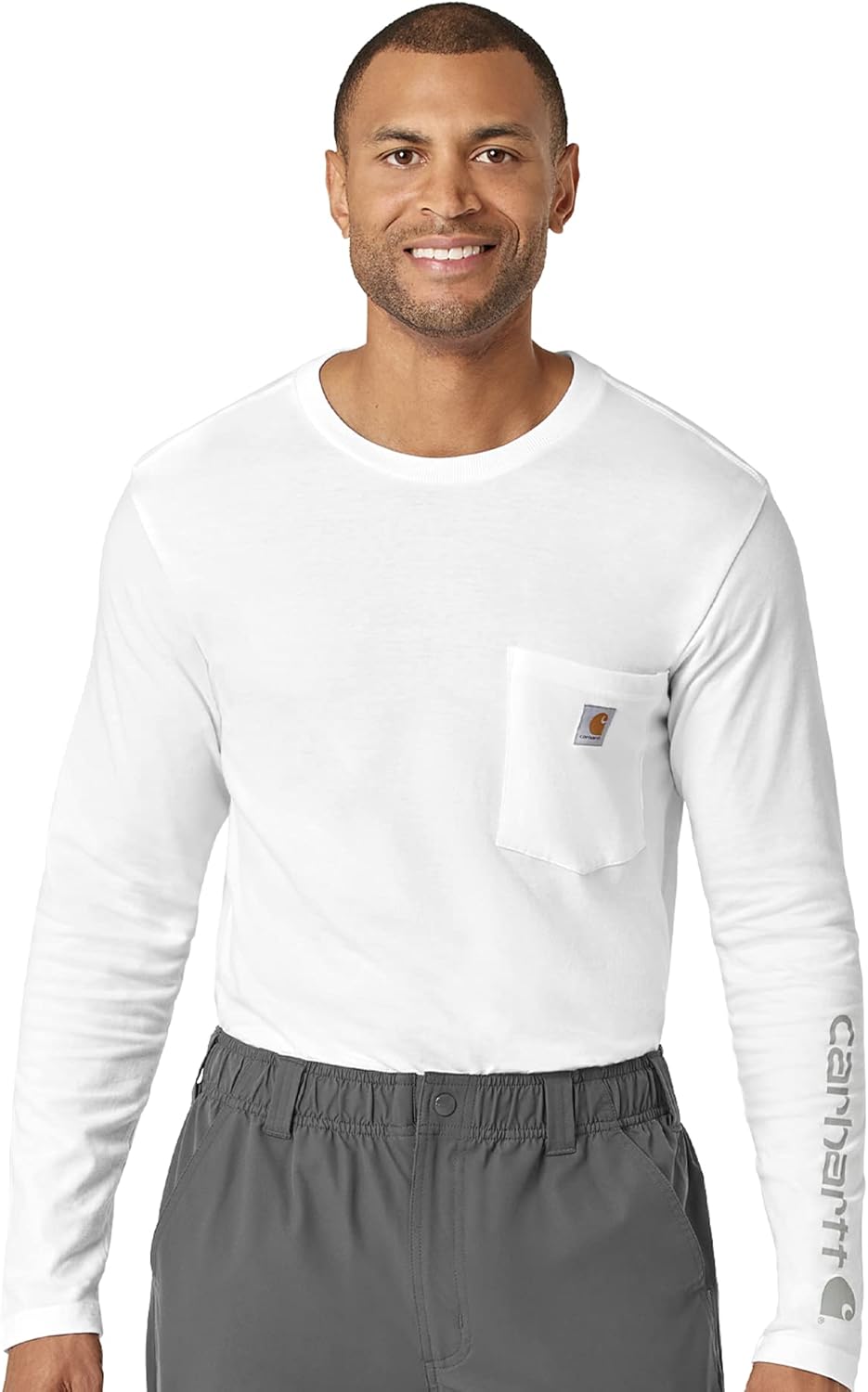 Carhartt Scrubs C37205 мужская футболка Modern Fit с длинным рукавом и нагрудным карманом, White
Carhartt Scrubs C37205 мужская футболка Modern Fit с длинным рукавом и нагрудным карманом, White