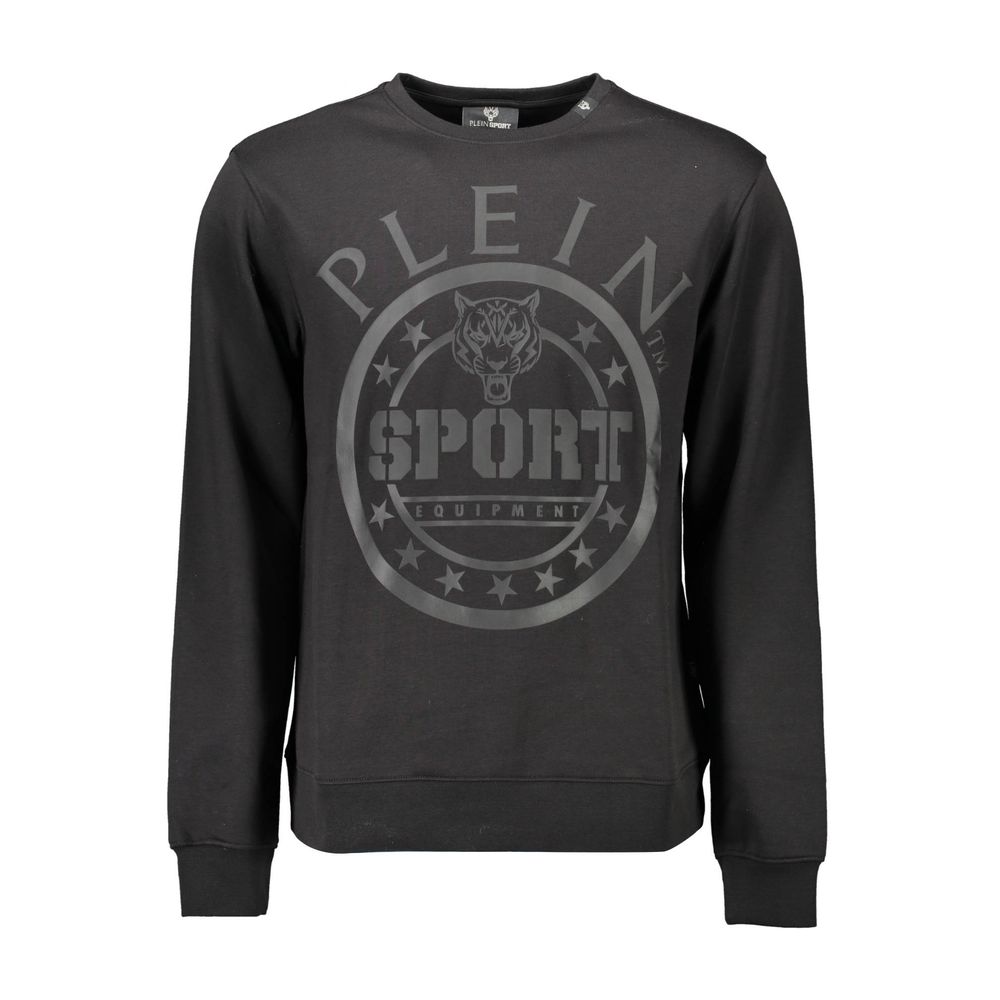 Черный хлопковый свитер Plein Sport 
Черный хлопковый свитер Plein Sport