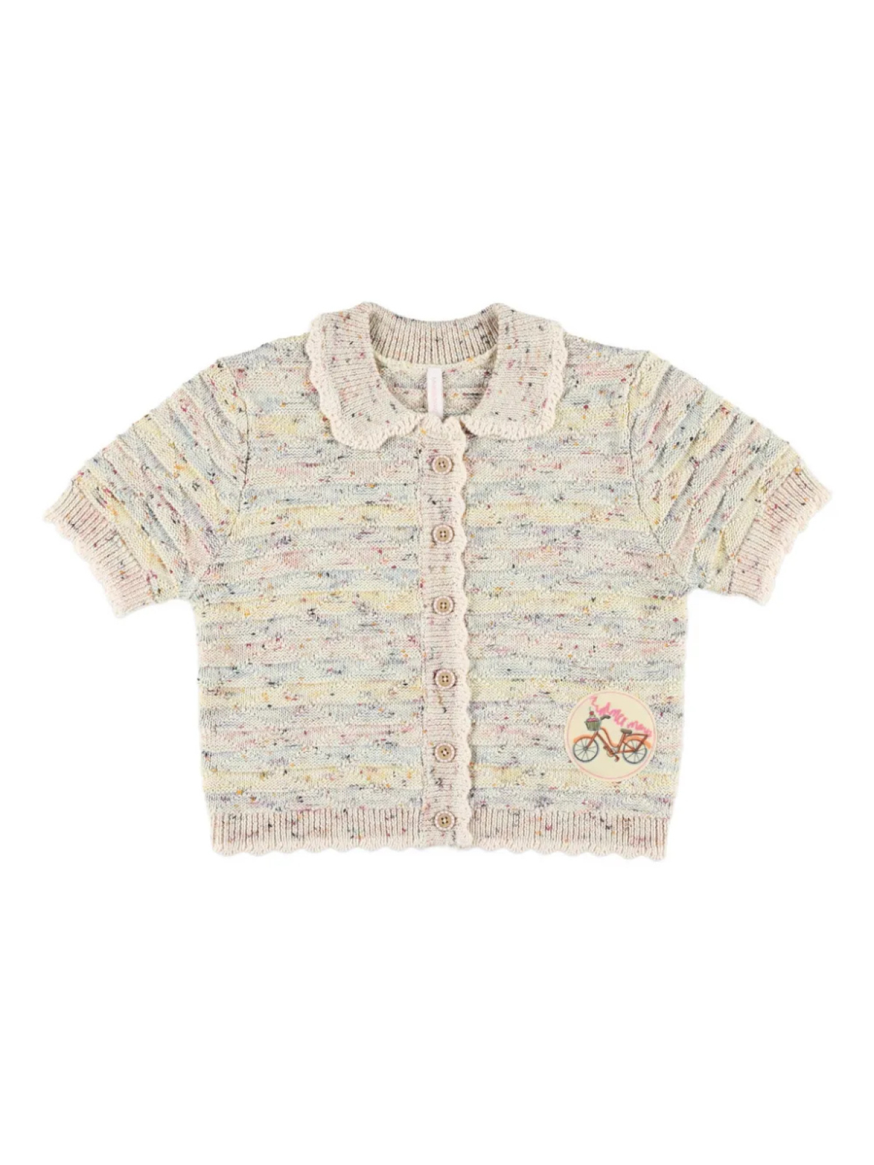 ZIMMERMANN Детский кардиган с короткими рукавами в крапинку Zimmermann Kids, нейтральный
ZIMMERMANN Детский кардиган с короткими рукавами в крапинку Zimmermann Kids, нейтральный