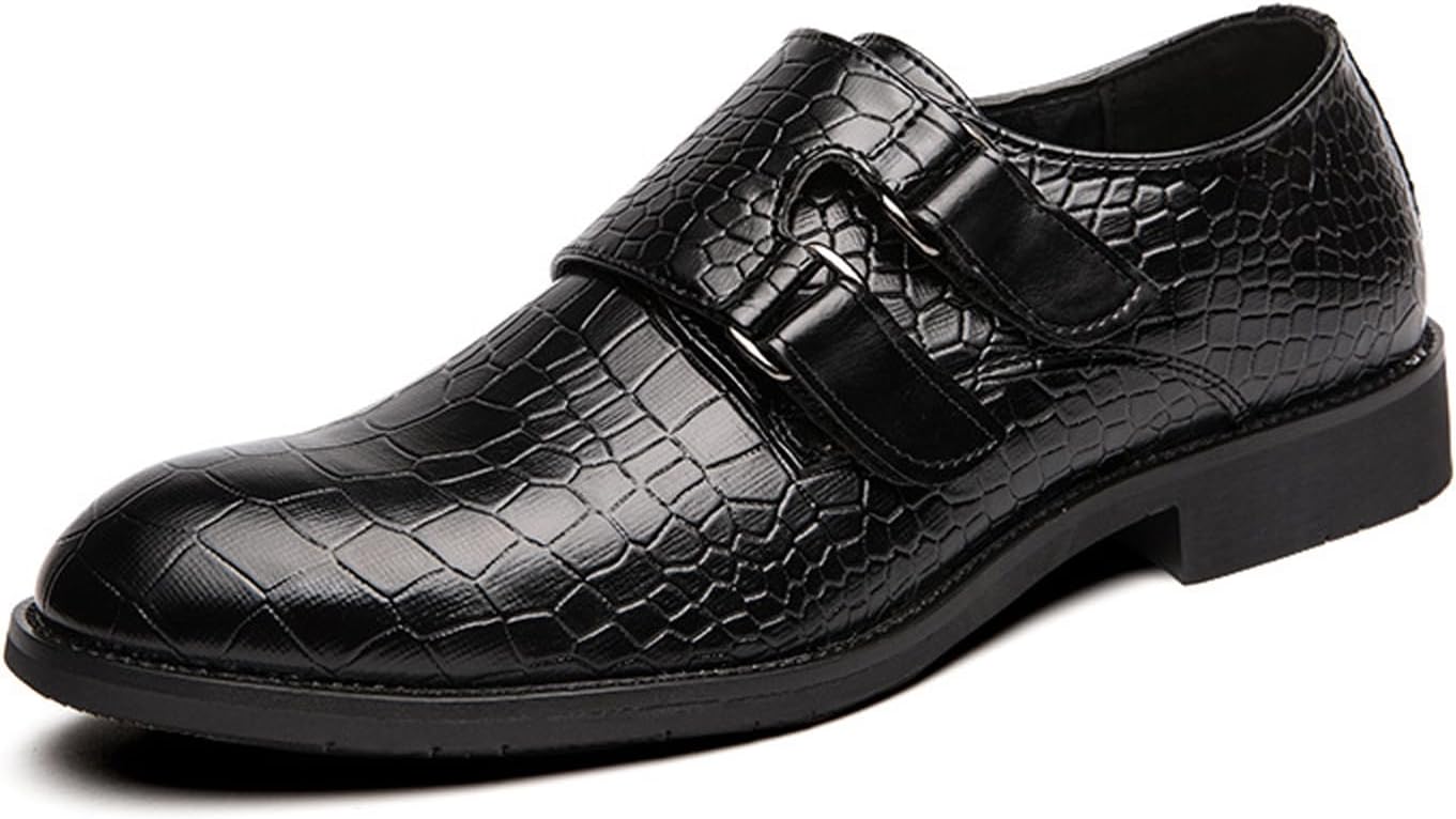 Мужские кожаные лоферы с принтом без шнурков, стильные туфли с двойной пряжкой «монах» для бизнеса и повседневного ношения, удобные нескользящие свадебные и формальные туфли Amazideal, черный
Мужские кожаные лоферы с принтом без шнурков, стильные туфли с двойной пряжкой «монах» для бизнеса и повседневного ношения, удобные нескользящие свадебные и формальные туфли Amazideal, черный
