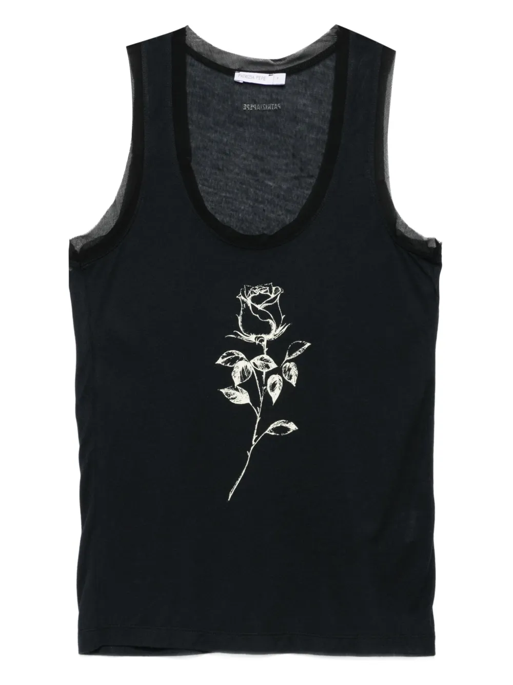 Майка с принтом роз Patrizia Pepe, черный
Майка с принтом роз Patrizia Pepe, черный