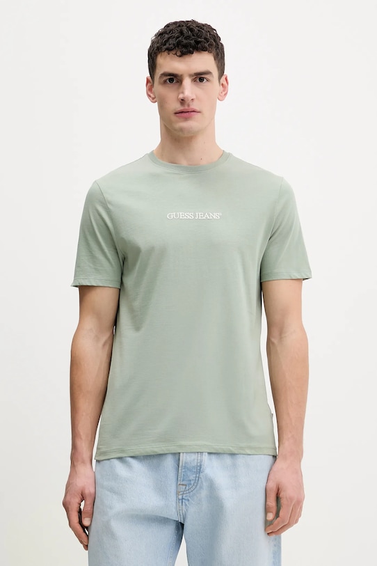 Хлопковая футболка Guess Jeans, зеленый
Хлопковая футболка Guess Jeans, зеленый