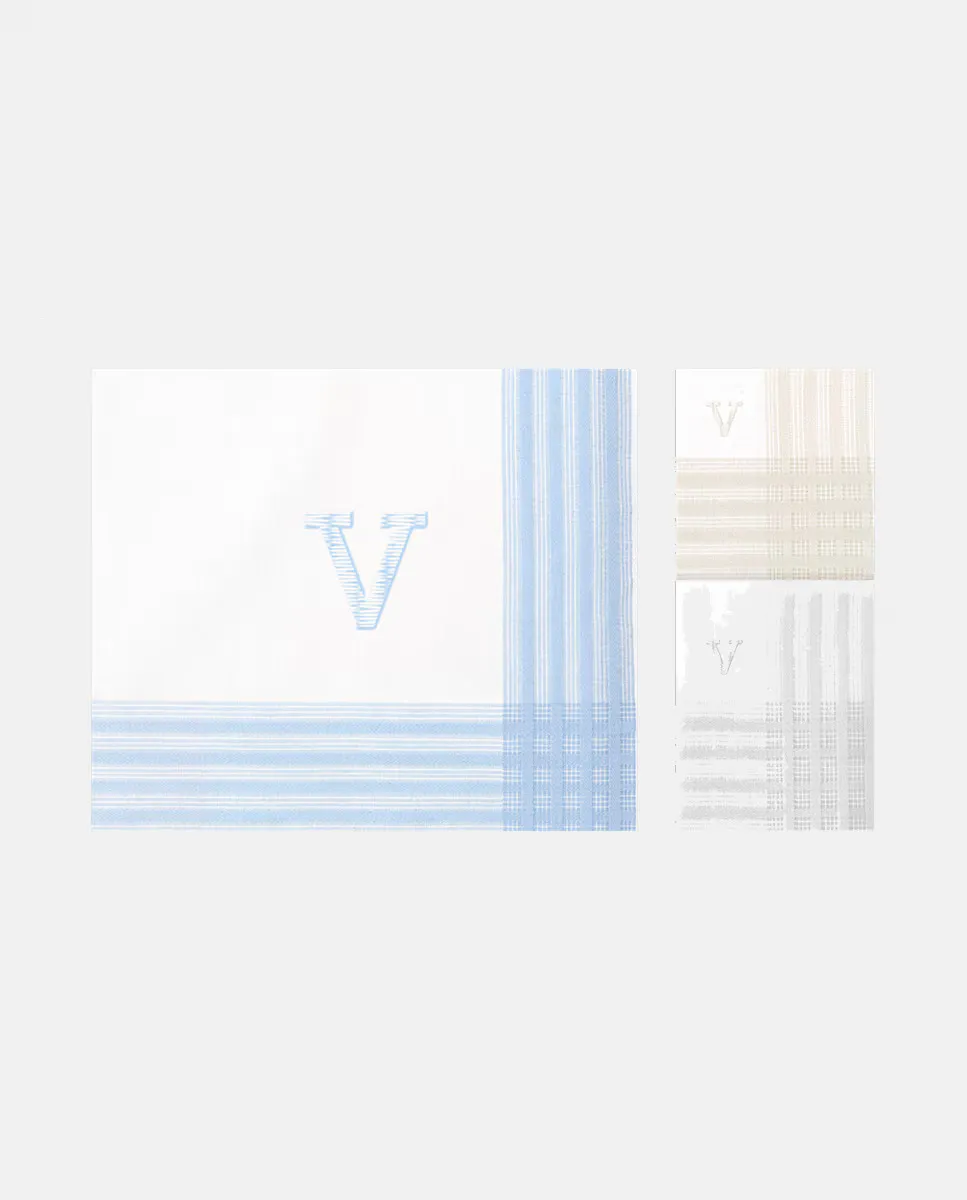 Футляр из 3-х мужских хлопковых носовых платков с инициалами Guasch, цвет V
Футляр из 3-х мужских хлопковых носовых платков с инициалами Guasch, цвет V