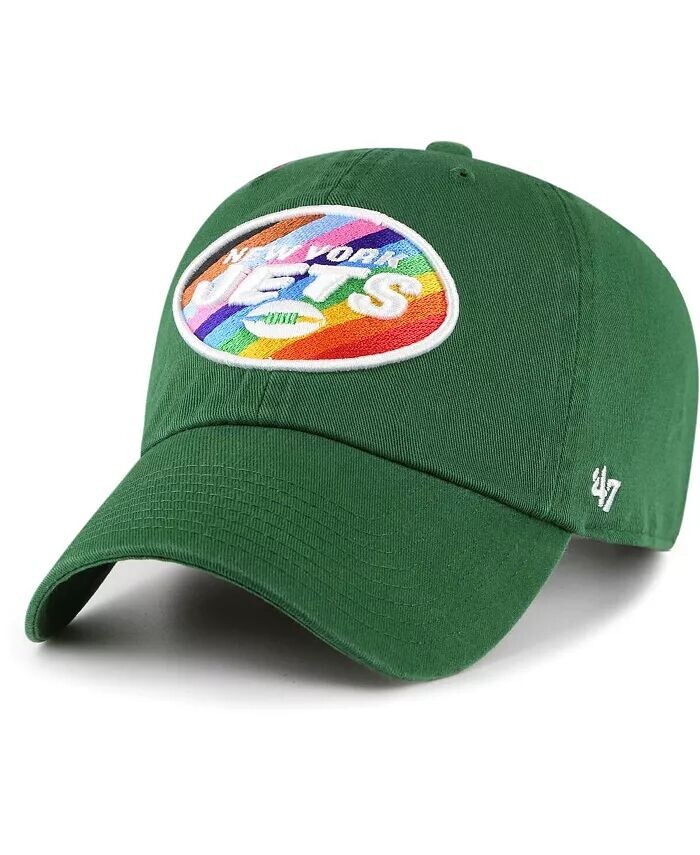 Мужская зеленая регулируемая кепка New York Jets Pride Cleanup '47 Brand, зеленый
Мужская зеленая регулируемая кепка New York Jets Pride Cleanup '47 Brand, зеленый