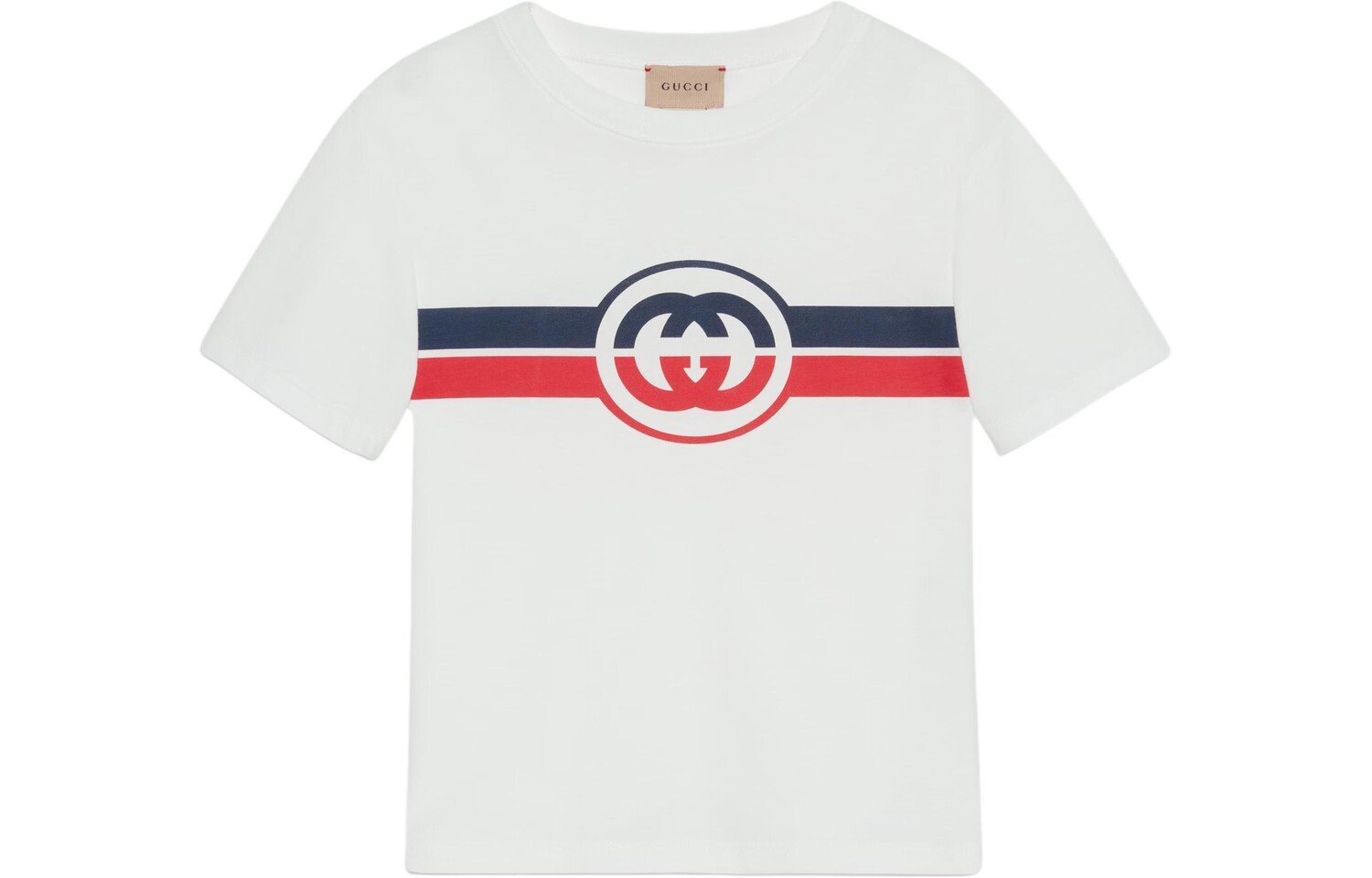 Футболка детская Gucci с логотипом, белый / красный / синий
Футболка детская Gucci с логотипом, белый / красный / синий