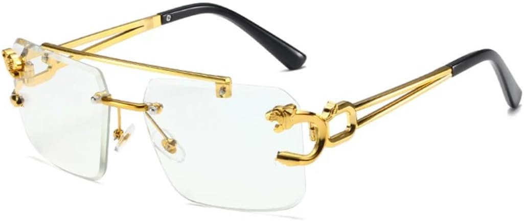 Солнцезащитные очки с защитой UV400 | Без оправы, панк, металл, золотистый леопардовый принт | для женщин и мужчин, для занятий спортом на открытом воздухе и вождения DSVIGF, Gold
Солнцезащитные очки с защитой UV400 | Без оправы, панк, металл, золотистый леопардовый принт | для женщин и мужчин, для занятий спортом на открытом воздухе и вождения DSVIGF, Gold