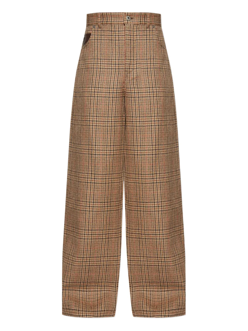 Шерстяные брюки в ломаную клетку LOEWE, коричневый
Шерстяные брюки в ломаную клетку LOEWE, коричневый