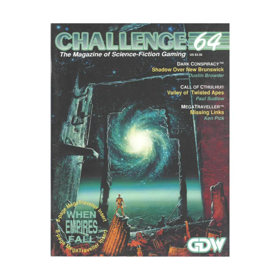 Журнал #64 "Dark Conspiracy - Shadow Over Brunswick, Call of Cthulhu - Valley of Twisted Apes", Challenge Magazine
Журнал #64 "Dark Conspiracy - Shadow Over Brunswick, Call of Cthulhu - Valley of Twisted Apes", Challenge Magazine