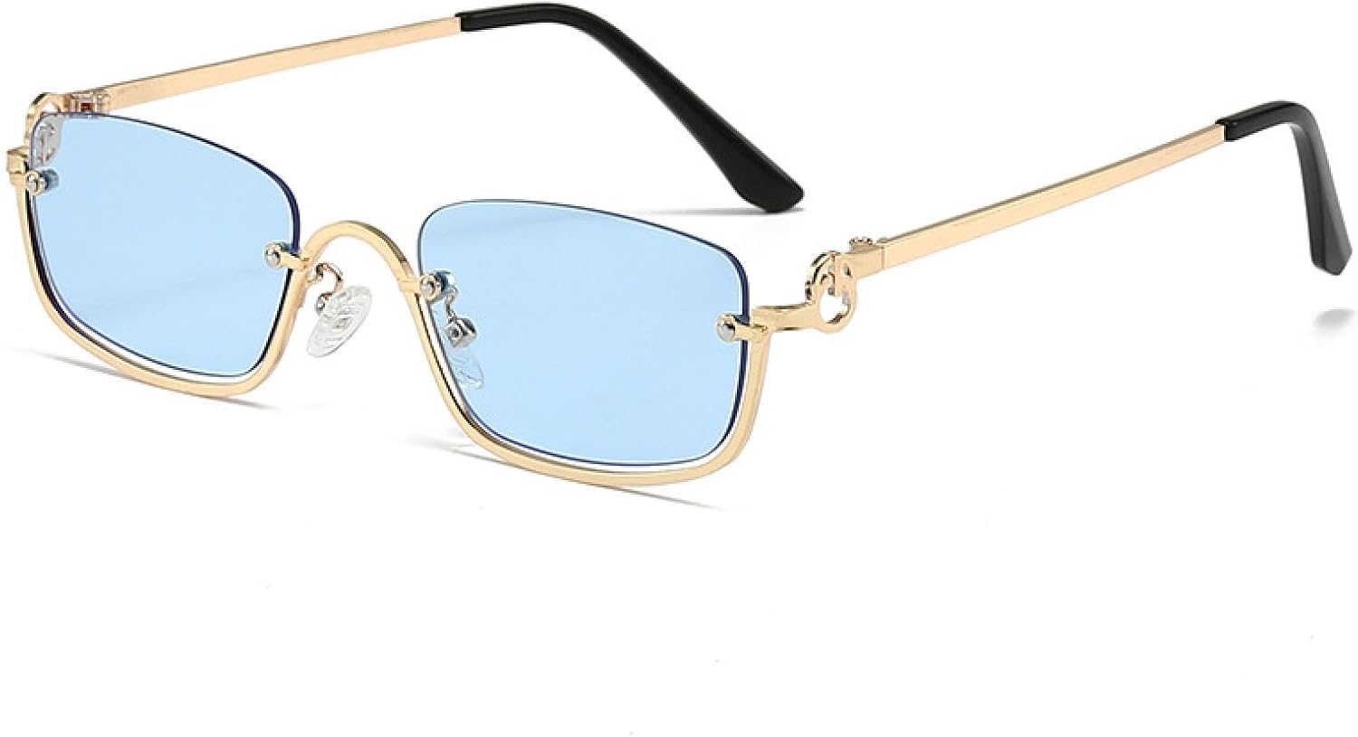 Женские солнцезащитные очки в металлической нижней оправе, модные солнцезащитные очки в маленькой квадратной оправе, солнцезащитные очки с защитой от УФ-излучения EHUANDJUE, Black Color: Gold Frame Gray Film
Женские солнцезащитные очки в металлической нижней оправе, модные солнцезащитные очки в маленькой квадратной оправе, солнцезащитные очки с защитой от УФ-излучения EHUANDJUE, Black Color: Gold Frame Gray Film