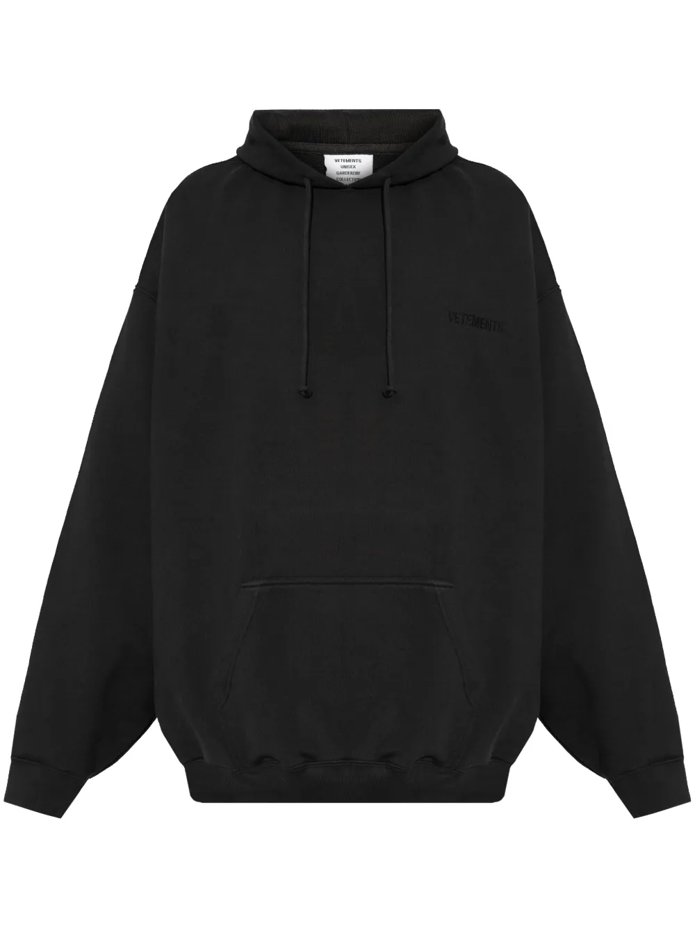 Толстовка с логотипом VETEMENTS, черный 
Толстовка с логотипом VETEMENTS, черный