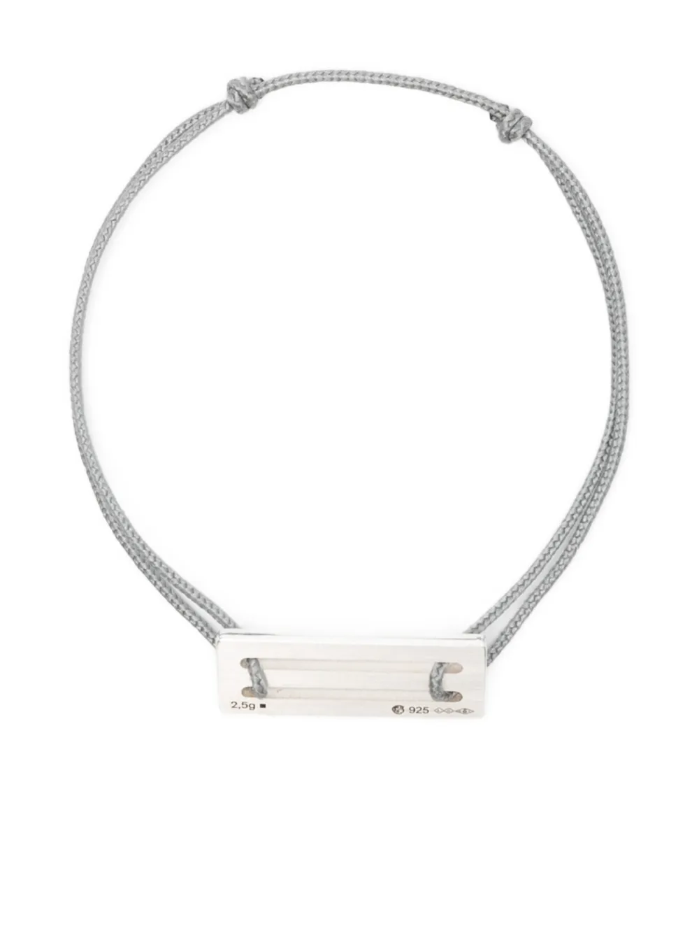 Шнурковый браслет Le Gramme, серебристый
Шнурковый браслет Le Gramme, серебристый