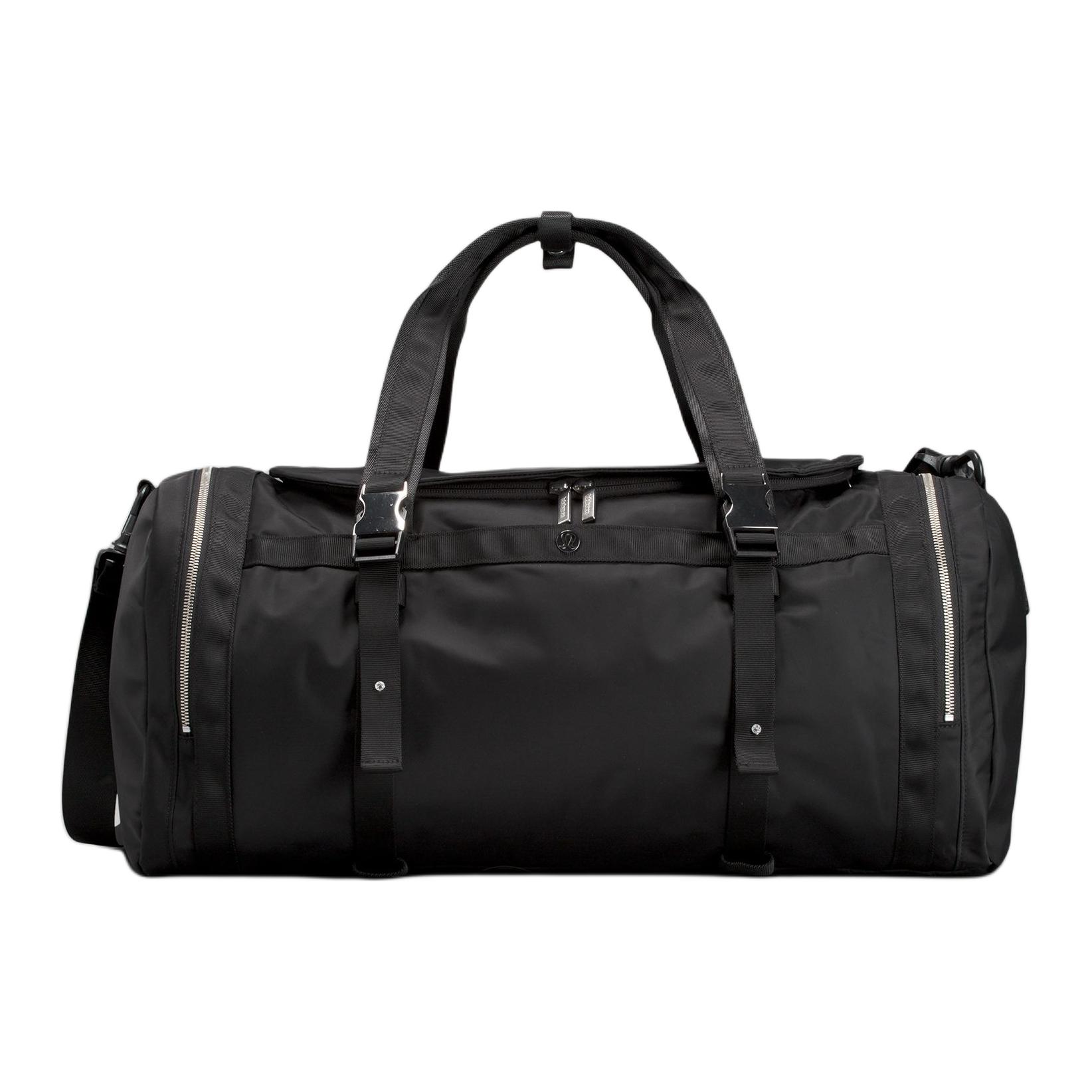 Lululemon Водонепроницаемая тканевая сумка через плечо, Black 
Lululemon Водонепроницаемая тканевая сумка через плечо, Black