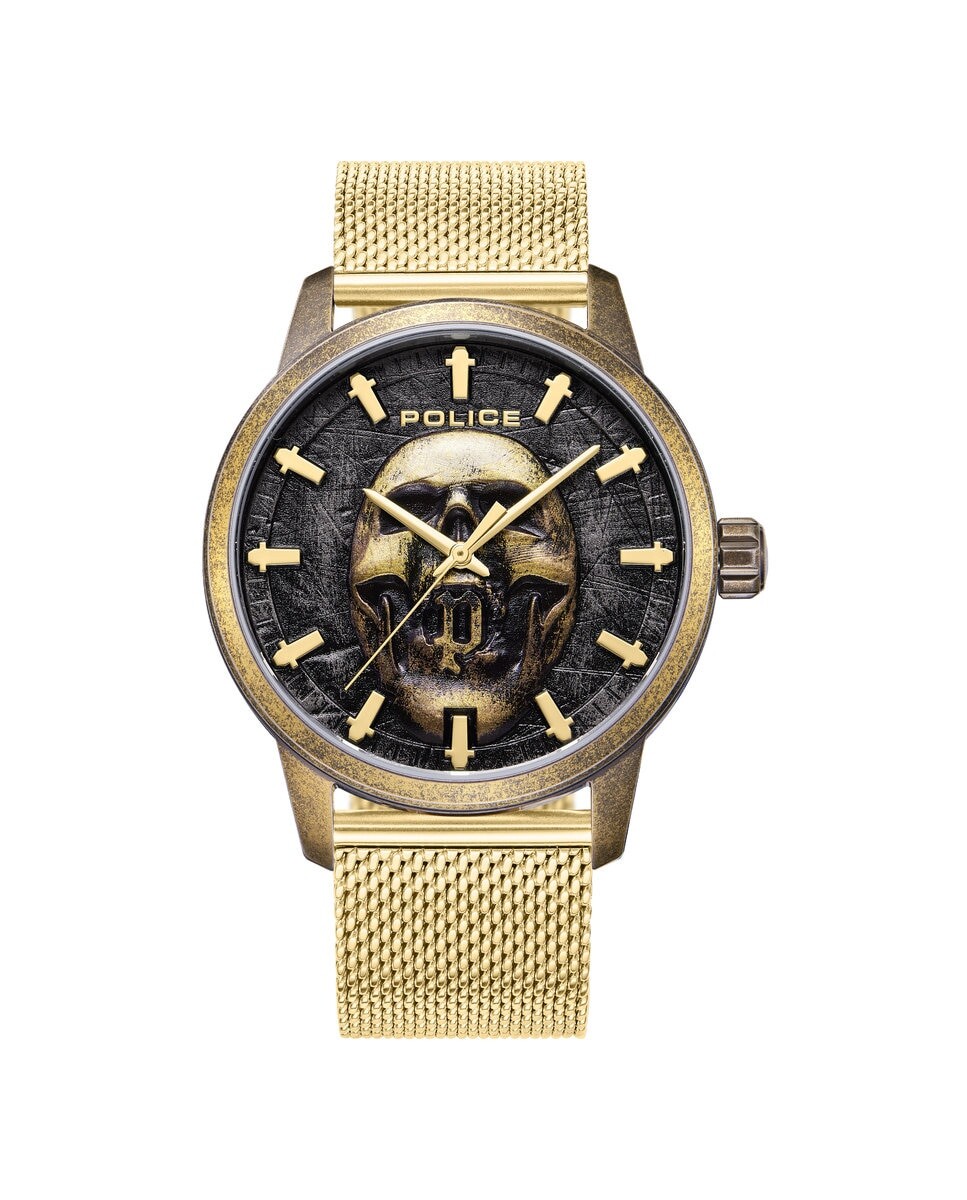 Мужские часы Raho PEWJG0005504 со стальным и золотым ремешком Police, золотой
Мужские часы Raho PEWJG0005504 со стальным и золотым ремешком Police, золотой