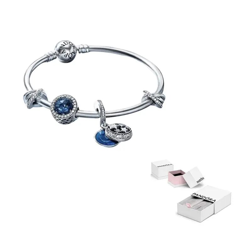 Pandora Набор браслетов из стерлингового серебра 925 пробы для женщин
Pandora Набор браслетов из стерлингового серебра 925 пробы для женщин