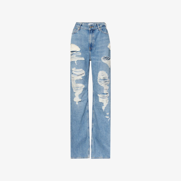 Джинсы высокой посадки Good American, синий
Джинсы высокой посадки Good American, синий