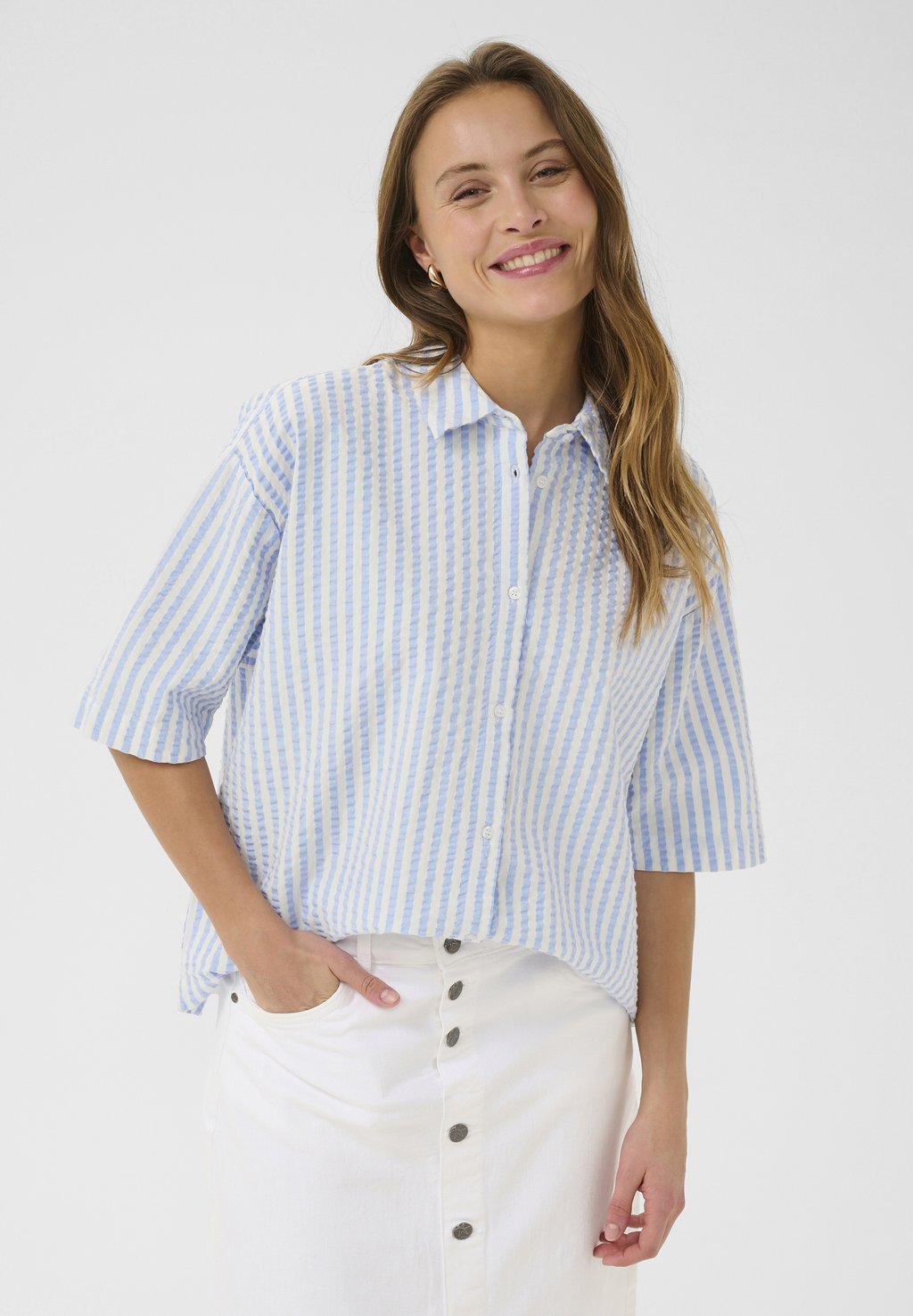 Блуза CUKIMA Culture, кремовый 
Блуза CUKIMA Culture, кремовый