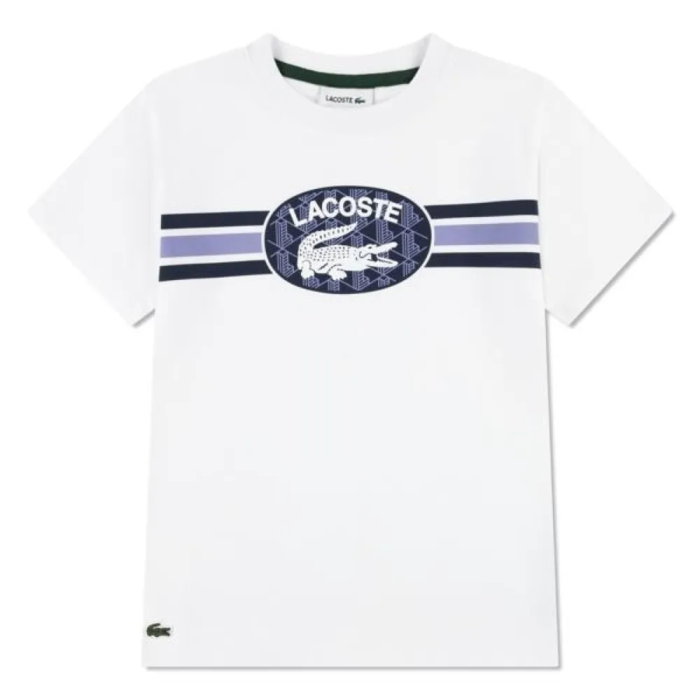 Футболка с коротким рукавом Lacoste Kids Striped Logo, белый
Футболка с коротким рукавом Lacoste Kids Striped Logo, белый