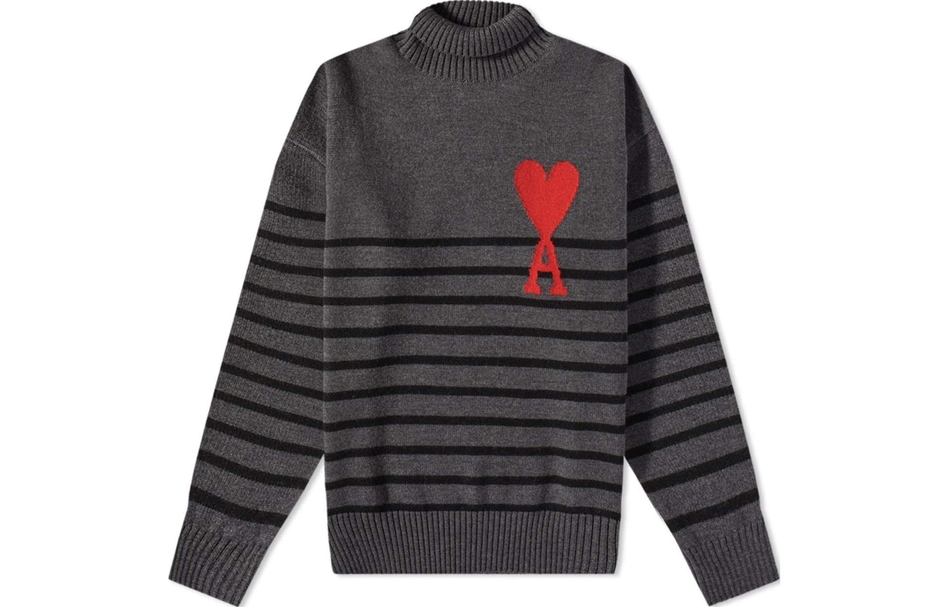 Oversize свитер с воротником стойка в полоску Ami Paris AMIPARIS, серый
Oversize свитер с воротником стойка в полоску Ami Paris AMIPARIS, серый