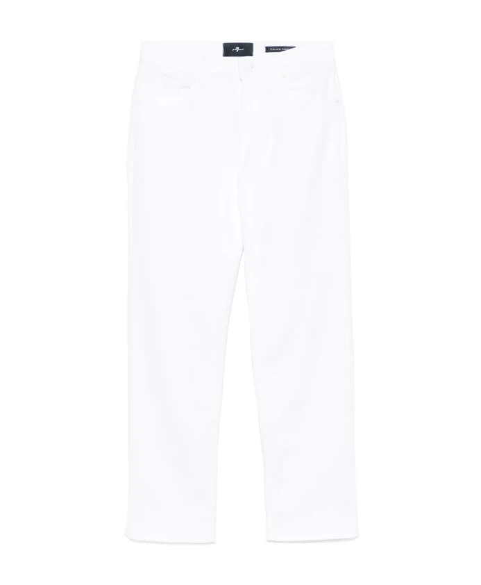 Прямые джинсы-солнце до щиколотки 7 For All Mankind, белый
Прямые джинсы-солнце до щиколотки 7 For All Mankind, белый