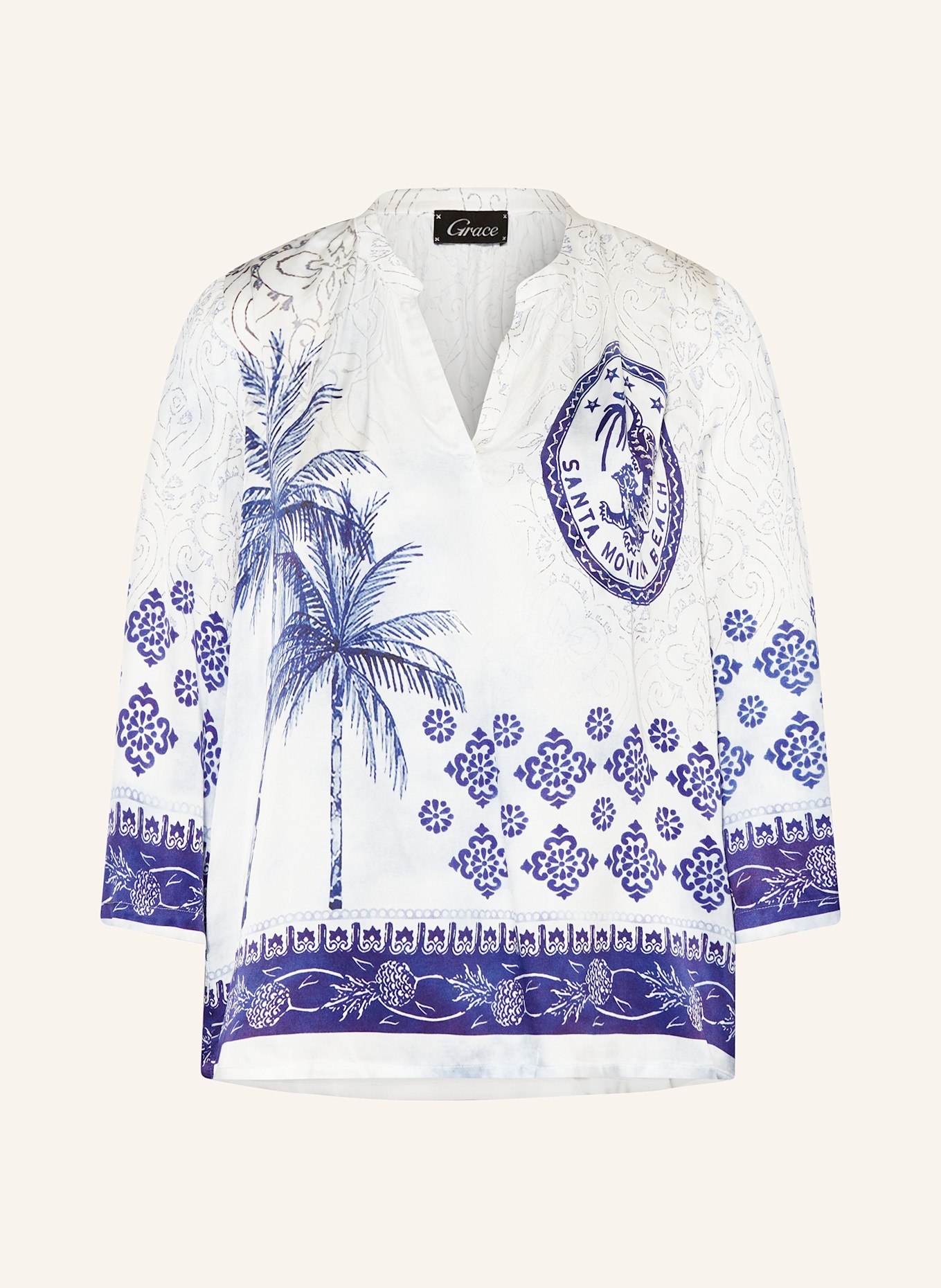 Атласная блузка-рубашка с рукавами 3/4 Grace, мультиколор
Атласная блузка-рубашка с рукавами 3/4 Grace, мультиколор