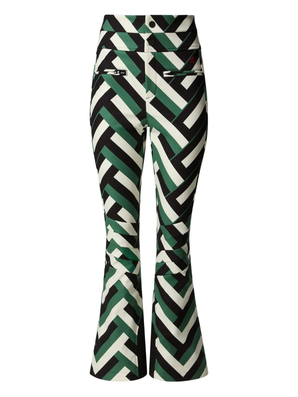 Расклешенные брюки с узором шеврон Perfect Moment, зеленый
Расклешенные брюки с узором шеврон Perfect Moment, зеленый