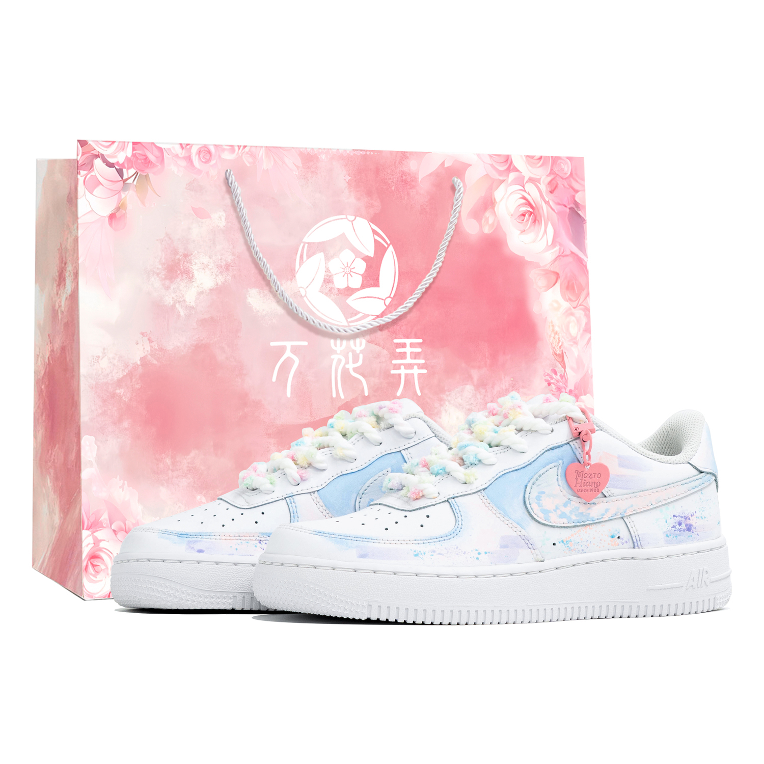 Nike Air Force 1 Wan Hua Nong, Gradient Blue Pink, Shopping Bag Leather Kids' Skateboarding Shoes Teenagers
Nike Air Force 1 Wan Hua Nong, Gradient Blue Pink, Shopping Bag Leather Kids' Skateboarding Shoes Teenagers