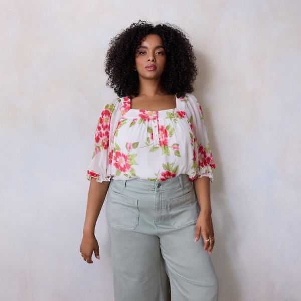 Топ-хоп большого размера с квадратным вырезом в стиле кэжуал Lc Lauren Conrad, цвет white hibiscus kiss
Топ-хоп большого размера с квадратным вырезом в стиле кэжуал Lc Lauren Conrad, цвет white hibiscus kiss