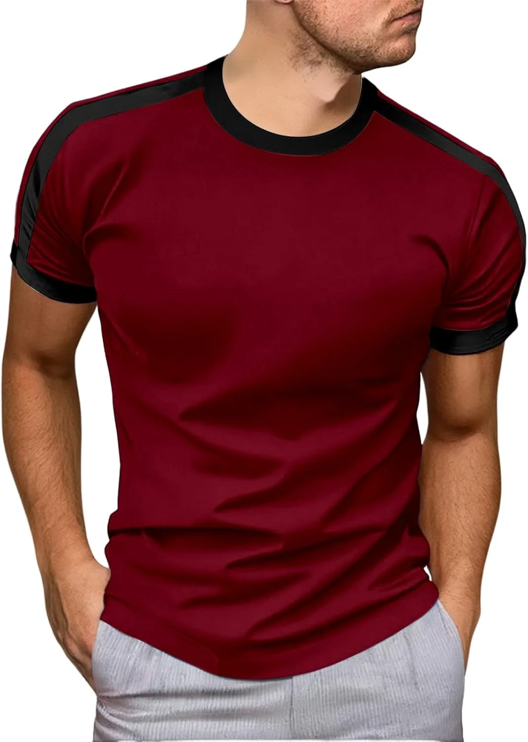 Мужская футболка с коротким рукавом Color Block Muscle Fit для тренировок RSZGSWS
Мужская футболка с коротким рукавом Color Block Muscle Fit для тренировок RSZGSWS