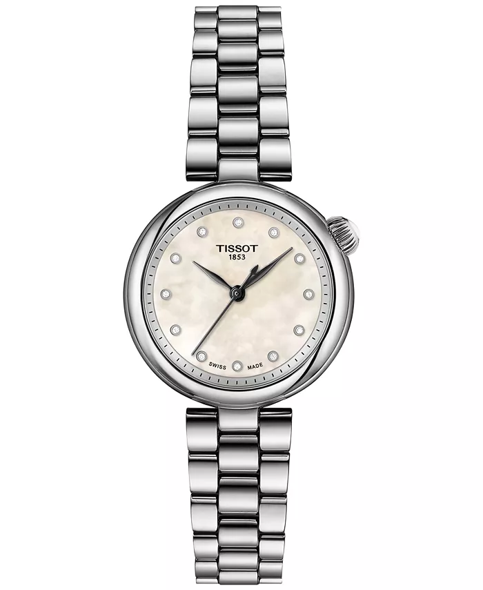 Женские наручные часы Swiss Desir Diamond Accent из нержавеющей стали с бриллиантовыми вставками, 28 мм Tissot
Женские наручные часы Swiss Desir Diamond Accent из нержавеющей стали с бриллиантовыми вставками, 28 мм Tissot