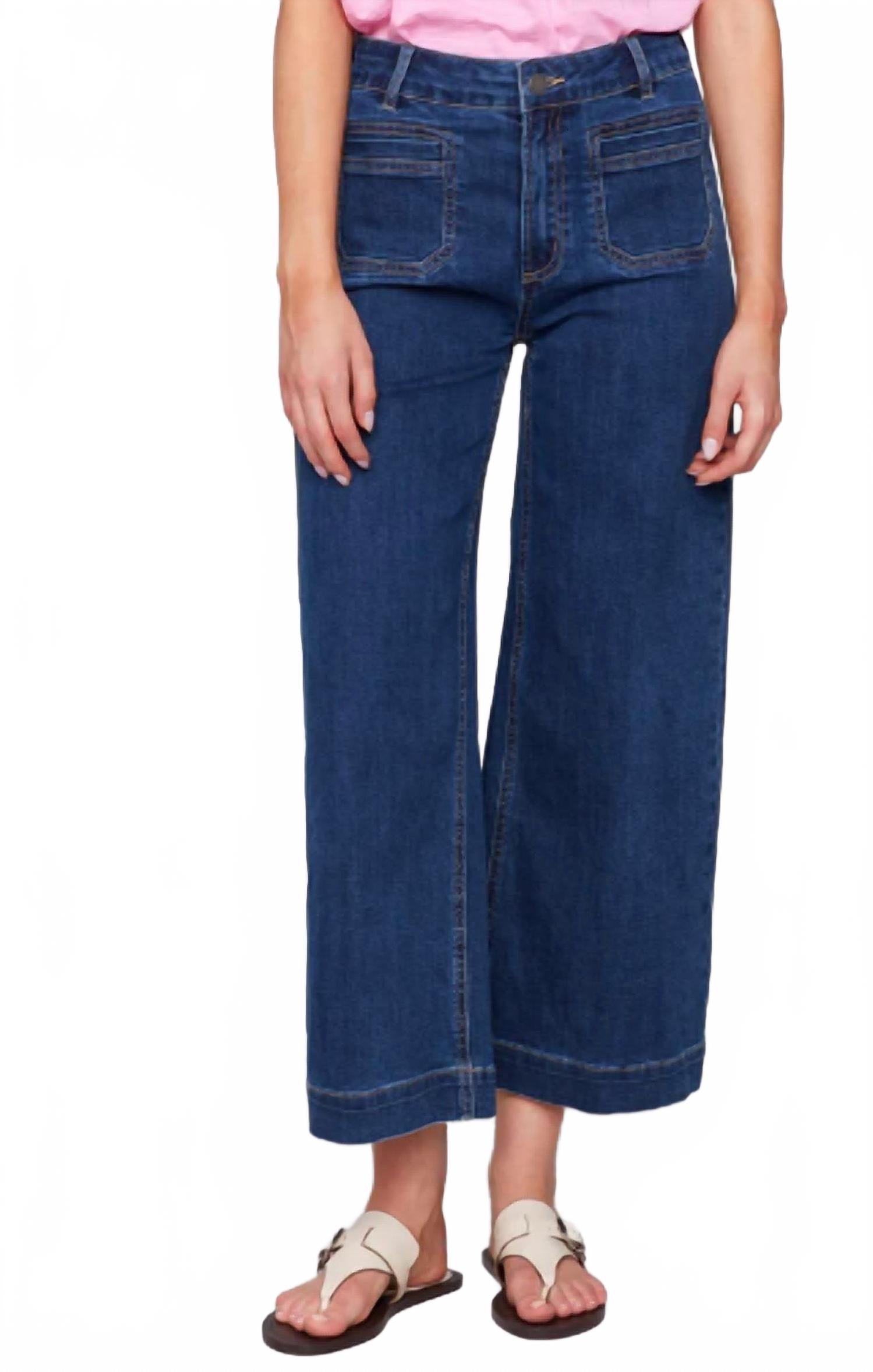 Джинсы с пачворк карманами в индиго CHARLIE B
Джинсы с пачворк карманами в индиго CHARLIE B