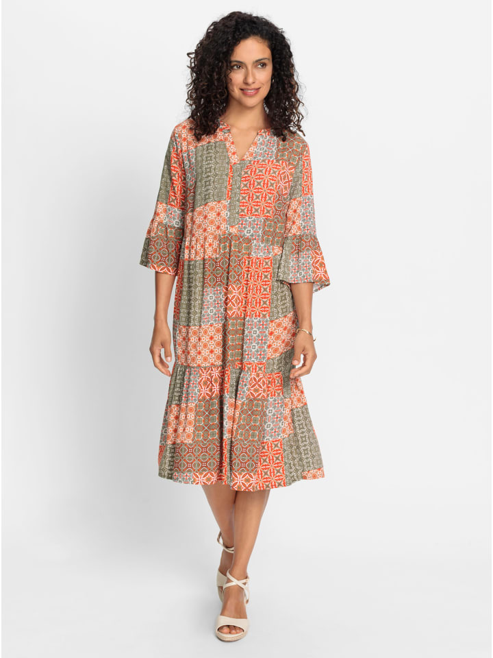 Платье с принтом цвета папайи и хаки WITT WEIDEN
Платье с принтом цвета папайи и хаки WITT WEIDEN